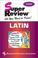 Cover of: Latin Super Review (REA) (Super Reviews)