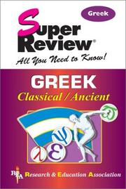 Cover of: Ancient & Classical Greek Super Review