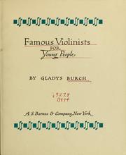 Cover of: Famous violinists for young people