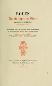 Cover of: Rouen au dix-septième siècle