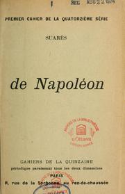 Cover of: De Napoléon