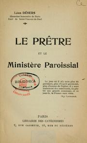 Cover of: Le pretre et le ministere paroissial