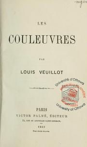 Cover of: Couleuvres