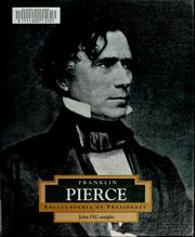 Cover of: Franklin Pierce by John DiConsiglio