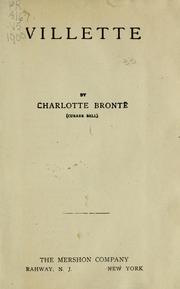 Cover of: Villette by Charlotte Brontë