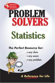 Cover of: Statistics Problem Solver (Problem Solvers) by Research and Education Association