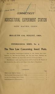 Cover of: The new law concerning insect pests by Wilton Everett Britton