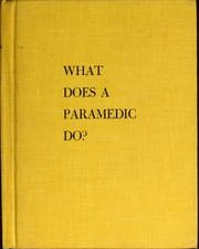 Cover of: What does a paramedic do? by Kathy Pelta