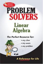 Cover of: The linear algebra problem solver: a complete solution guide to any textbook