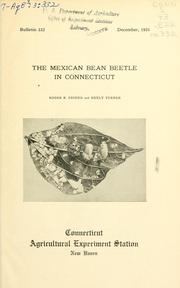 Cover of: The Mexican bean beetle in Connecticut