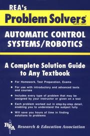 Cover of: Problem solver in automatic control systems/robotics