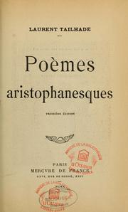 Cover of: Poèmes aristophanesques