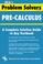 Cover of: Pre-Calculus Problem Solver (REA) (Problem Solvers)