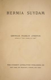 Cover of: Hermia Suydam. by Gertrude Atherton