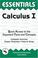 Cover of: The essentials of calculus I