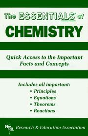 Cover of: The essentials of chemistry by M. Fogiel