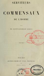 Cover of: Serviteurs et commensaux de l'homme