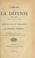Cover of: L'Empire et la défense de Paris devant le jury de la Seine