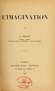 Cover of: L'Imagination by Ludovic Dugas, Ludovic Dugas