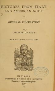 Cover of: Pictures from Italy by Charles Dickens