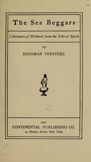 Cover of: The sea beggars by Dingman Versteeg