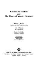 Cover of: Contestable markets and the theory of industry structure