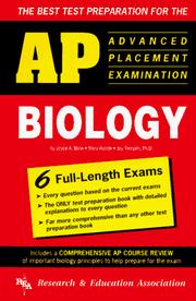 Cover of: The best test preparation for the advanced placement examination in biology by Joyce A. Blinn, J. A. Blinn, Shira Rohde, Jay M. Templin, Joyce A. Blinn