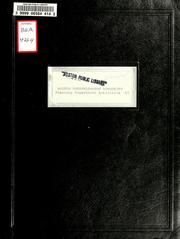 Cover of: Planning department activities 1967