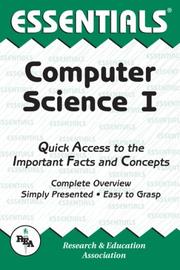 Cover of: The essentials of computer science I