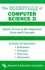Cover of: The essentials of computer science II by Randall Raus