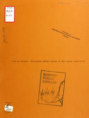 Cover of: Thirteenth annual report of the zoning commission of the city of Boston for the year ending December 31, 1971
