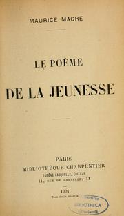 Cover of: Le poème de la jeunesse