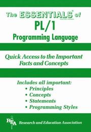 Cover of: The ESSENTIALS of PL/1 programming language