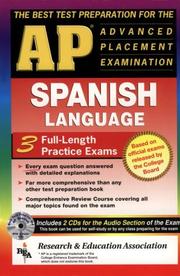 Cover of: AP Spanish w/ Audio CDs (REA) - The Best Test Prep for the AP Exam (Test Preps) | Cristina Bedoya