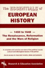 Cover of: Essentials of European History, 1450 to 1648: The Renaissance, Reformation and the Wars of Religion (Essentials)