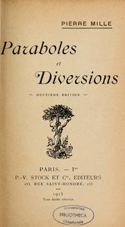 Cover of: Paraboles et diversions