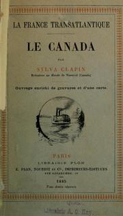 Cover of: La France transatlantique by Sylva Clapin, Sylva Clapin