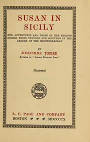 Cover of: Susan in Sicily: her adventures and those of her friends during their travels and sojourns in the garden of the Mediterranean