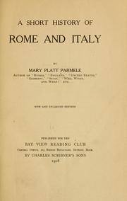 Cover of: A short history of Rome and Italy