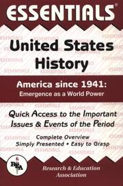 Cover of: The essentials of United States history by Gary Land, Gary Land