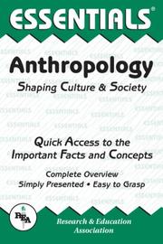 Cover of: The essentials of anthropology by Michael V. Angrosino