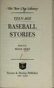 Cover of: Teen-age baseball stories