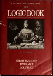 Cover of: Solutions to Selected Exercises in The Logic Book by Merrie Bergmann, James Moor, Jack Nelson