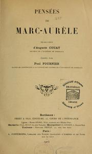 Cover of: Pensées de Marc-Aurèle by Marcus Aurelius