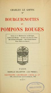 Cover of: Bourguignottes et pompons rouges ...