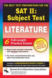 Cover of: The best test preparation for the SAT II, subject test, literature