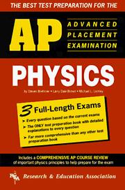 Cover of: Advanced Placement Examinations by Larry Dale Brown, Steven Brehmer, Michael L. Lemley