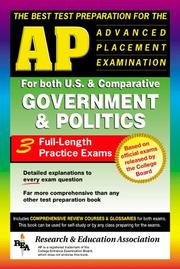 Cover of: The best test preparation for the advanced placement examinations in government & politics by Research and Education Association