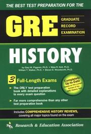Cover of: The best test preparation for the GRE (Graduate Record Examination) history by Niles R. Holt ... [et al.].