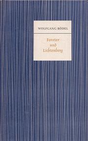 Cover of: Forster und Lichtenberg by Wolfgang Rödel